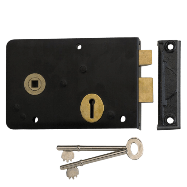 UNION 1439 3 Lever Double Handed Rimlock