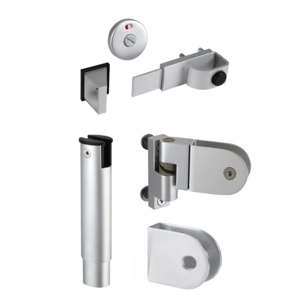 ASEC Aluminium 4-Part Cubicle Kit