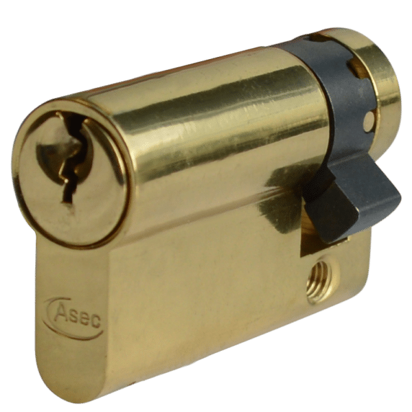 Asec Euro Half Cylinder With Adjustable Cam - 6 Pin