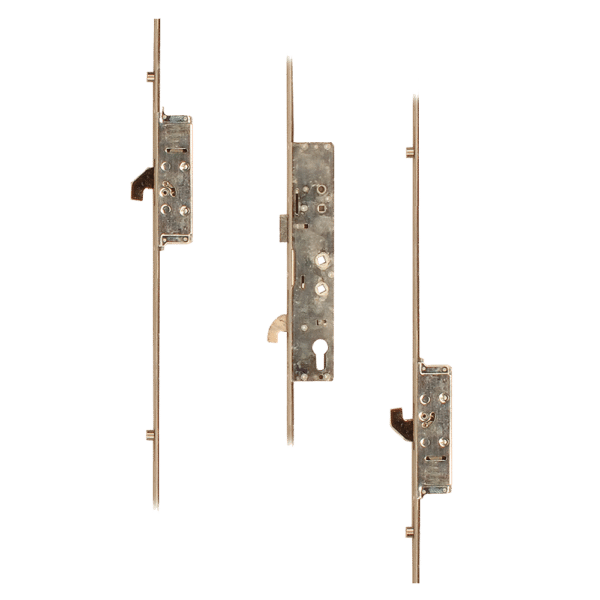 SAFEWARE Lever Operated Latch & Hookbolt Twin Spindle - 2 Hook 4 Roller