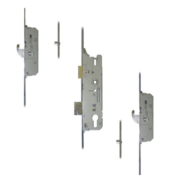 FUHR Lever Operated Latch & Deadbolt Split Spindle- 2 Hook & 2 Roller
