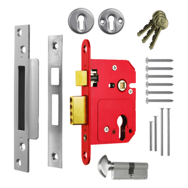 ERA 234 Fortress BS Euro Keyless Egress Key & Turn Sashlock With Cylinder
