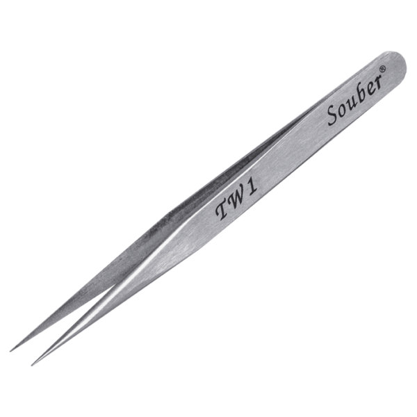 SOUBER TOOLS TW1 Long Straight Pinning Tweezers