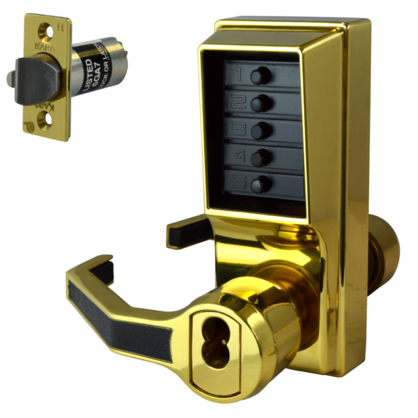DORMAKABA Simplex L1000 Series L1041B Digital Lock Lever Operated With Key Override & Passage Set