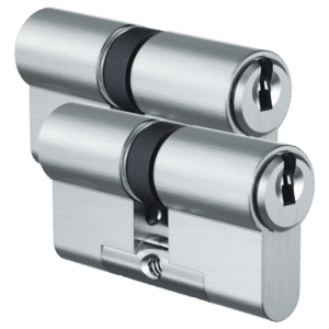 EVVA ICS Keyed Alike Pair DZ Double Euro Cylinder 6 Keys TS007 3*
