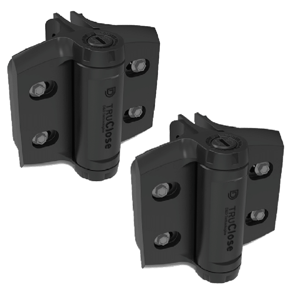 D&D Truclose Heavy Duty Hinges for Round Gate Frames & Posts TCHDRND2S3