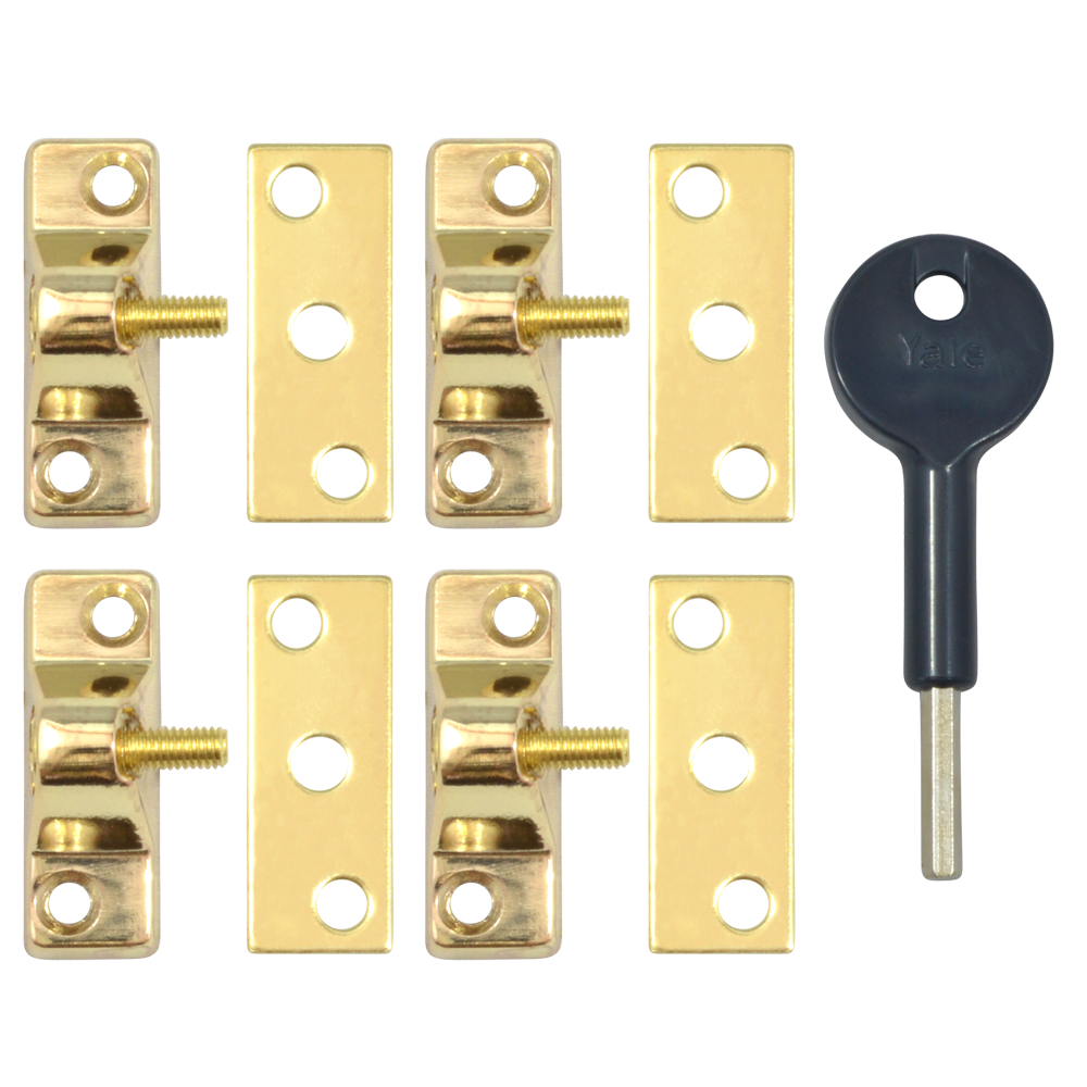 YALE 8K118 Casement Window Lock - 4 Pack