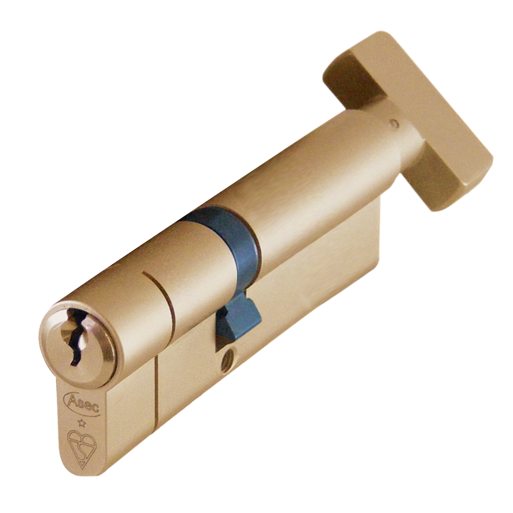 ASEC Kite BS 1 Star Kitemarked Euro Key & Turn Cylinder