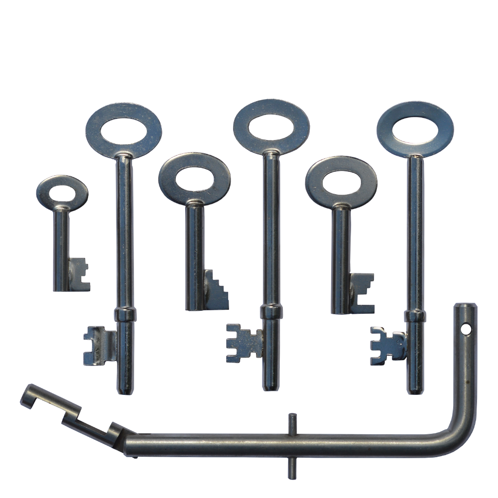 ASEC FB Key Set with 6 Keys including Fireman's Drop Key