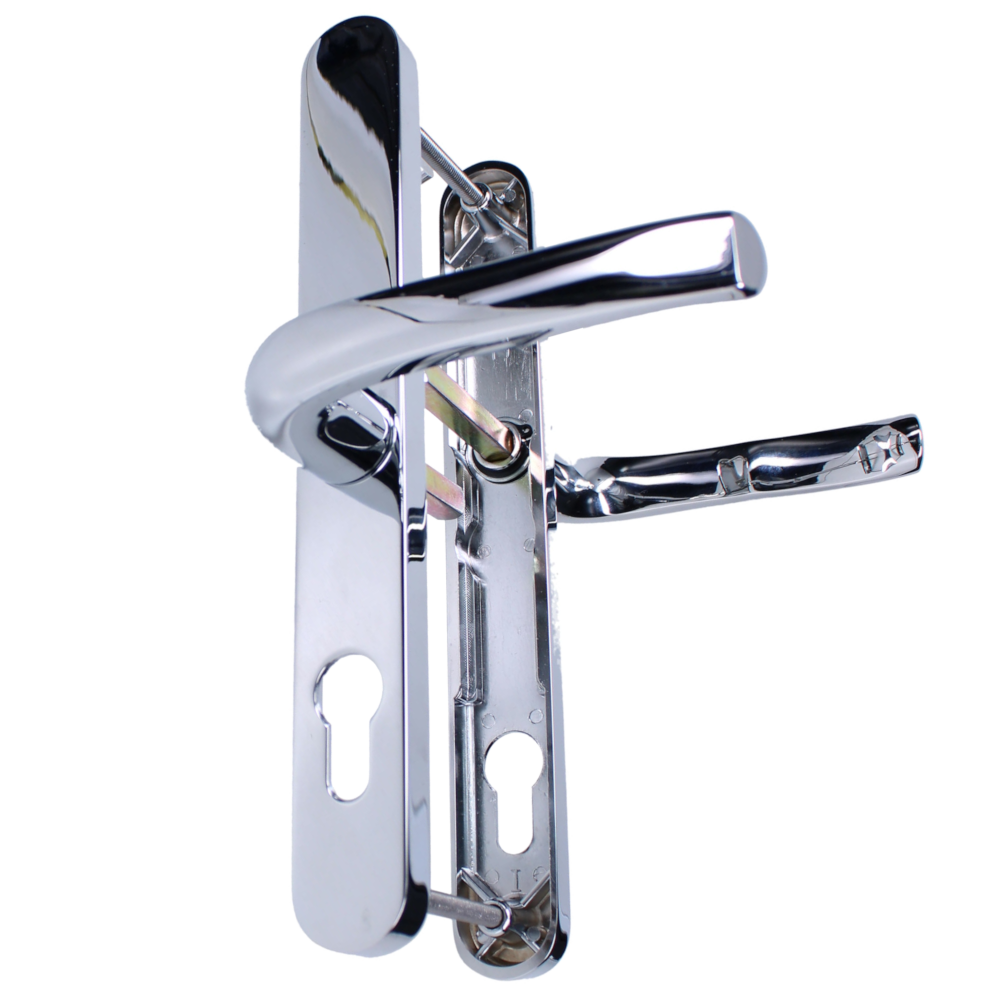 ASEC 92/62 Offset Lever/Lever UPVC Furniture - 240mm Backplate