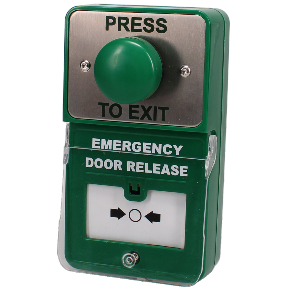 ASEC Dual Unit Combined Exit Button and Call Point