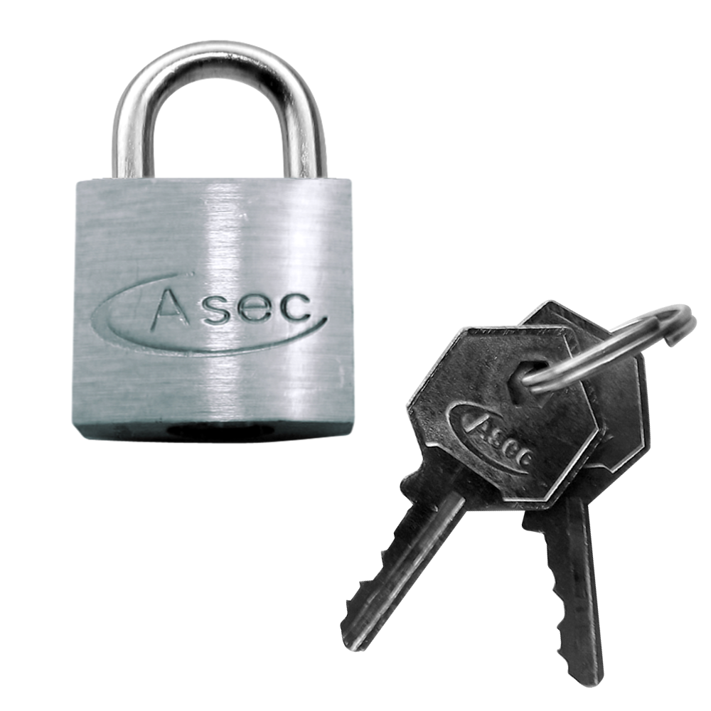 ASEC KD Open Shackle Chrome Finish Padlock
