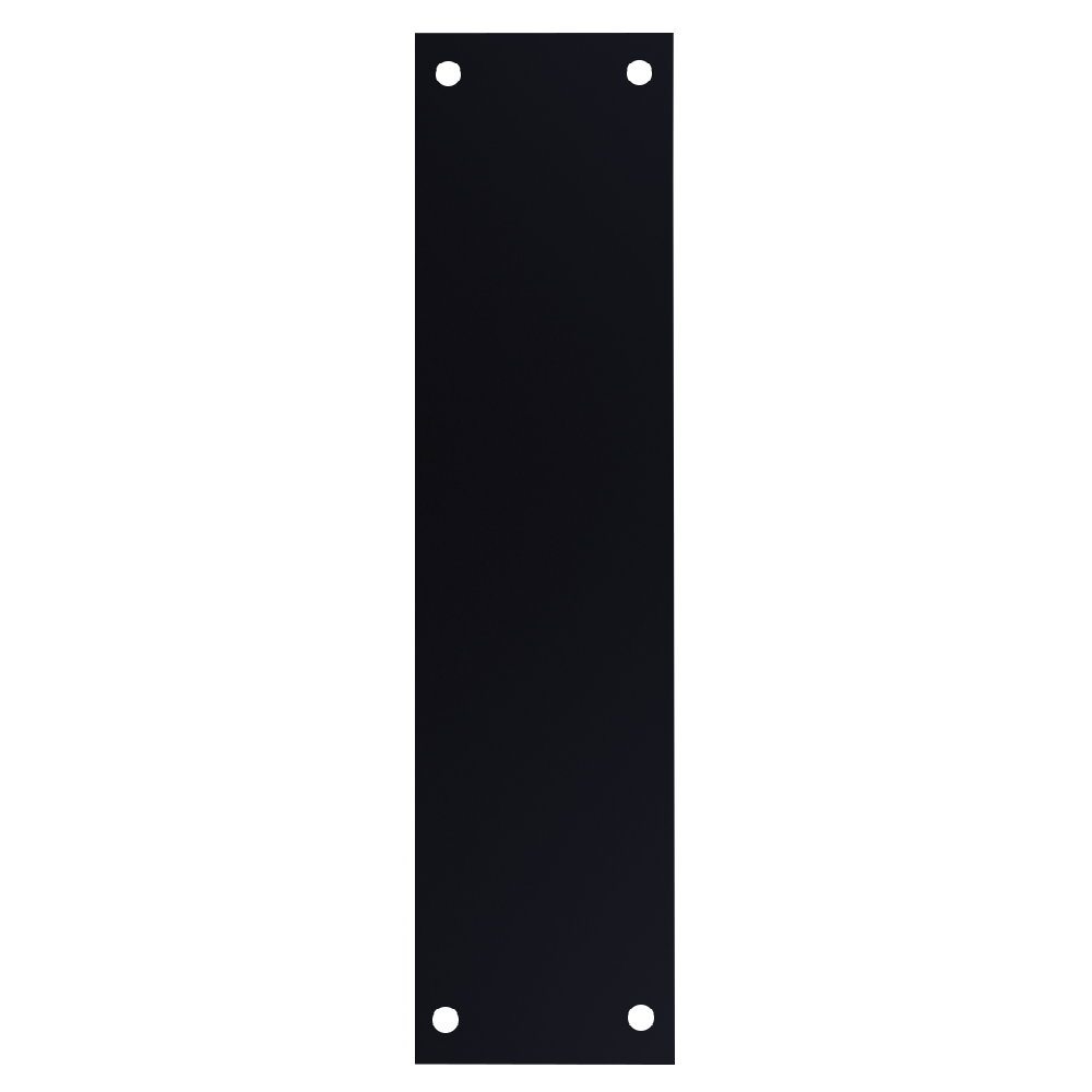 ASEC Finger Plate 75mm Width x 1.2mm Depth (BL) Powder Coated Stainless Steel Black