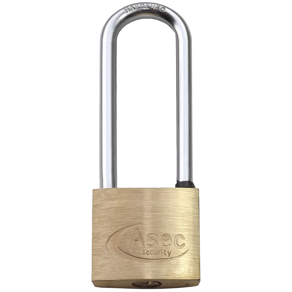 ASEC KA Long Shackle Brass Padlock