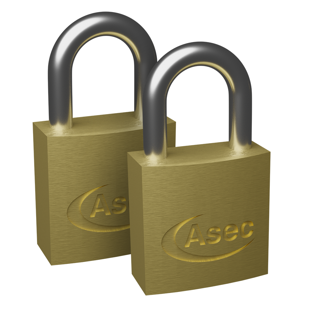ASEC KA Open Shackle Brass Padlock