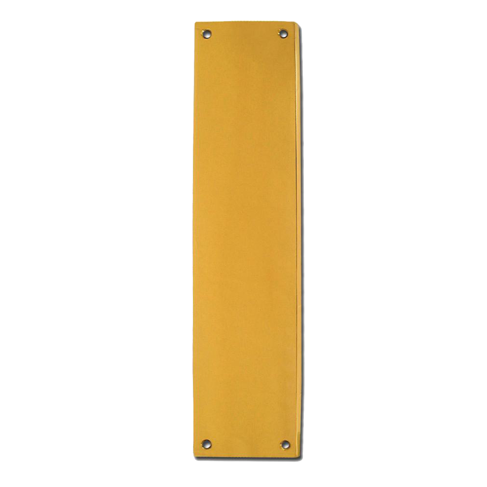 ASEC Victorian 70mm Wide Polished Brass Finger Plate