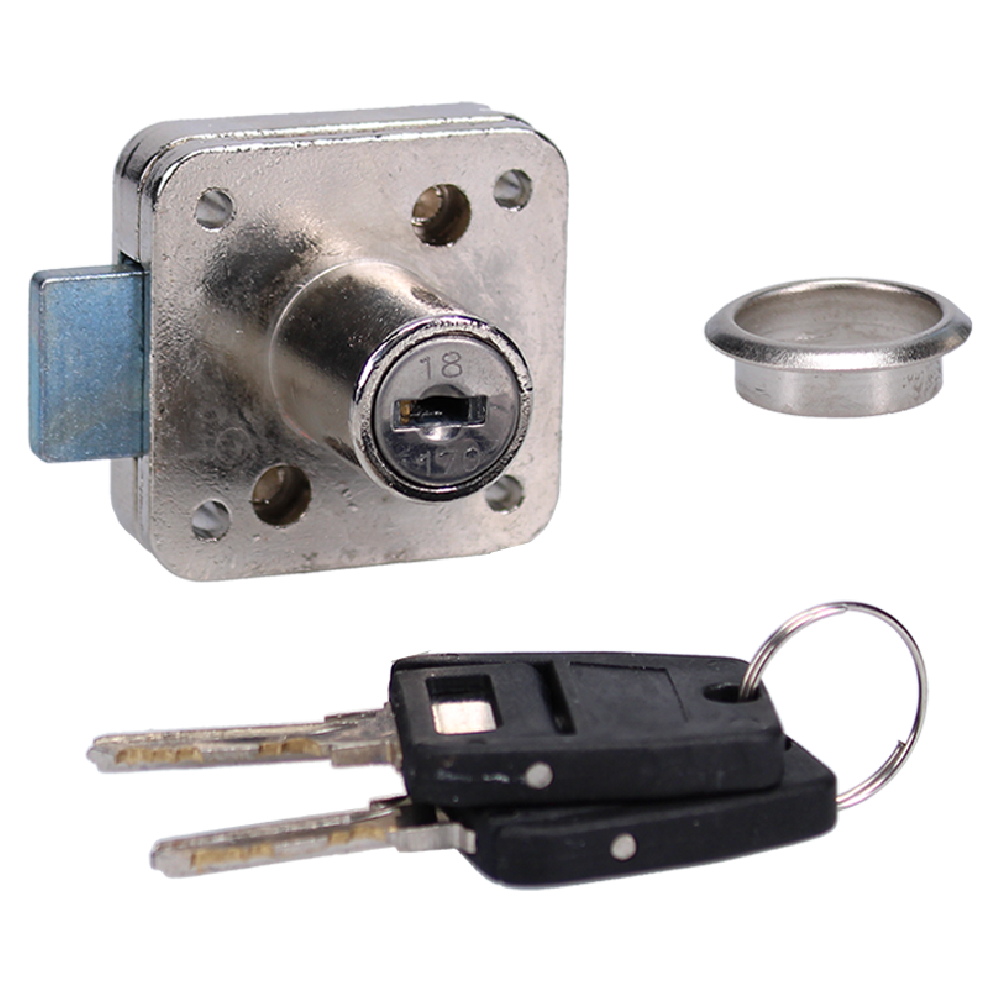 ASEC Deadbolt Furniture Lock Square Plate