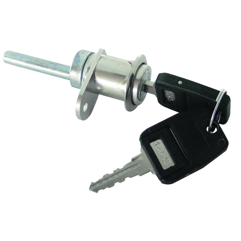 ASEC Single Flange Fix Furniture Pedestal Lock