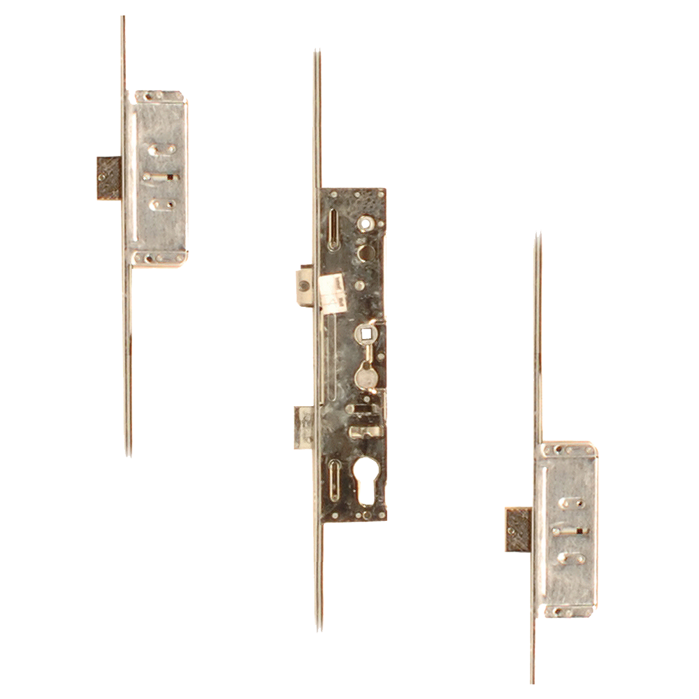 LOCKMASTER Lever Operated Latch & Deadbolt Single Spindle - 2 Dead Bolt