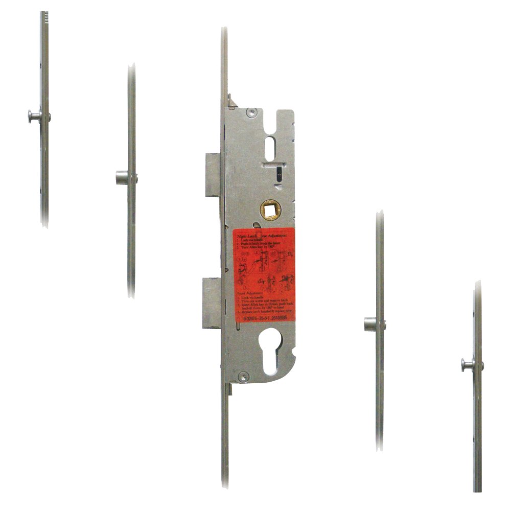 GU Secury Europa Lever Operated Latch & Deadbolt Split Spindle - 2 Roller & 2 Mushrooms