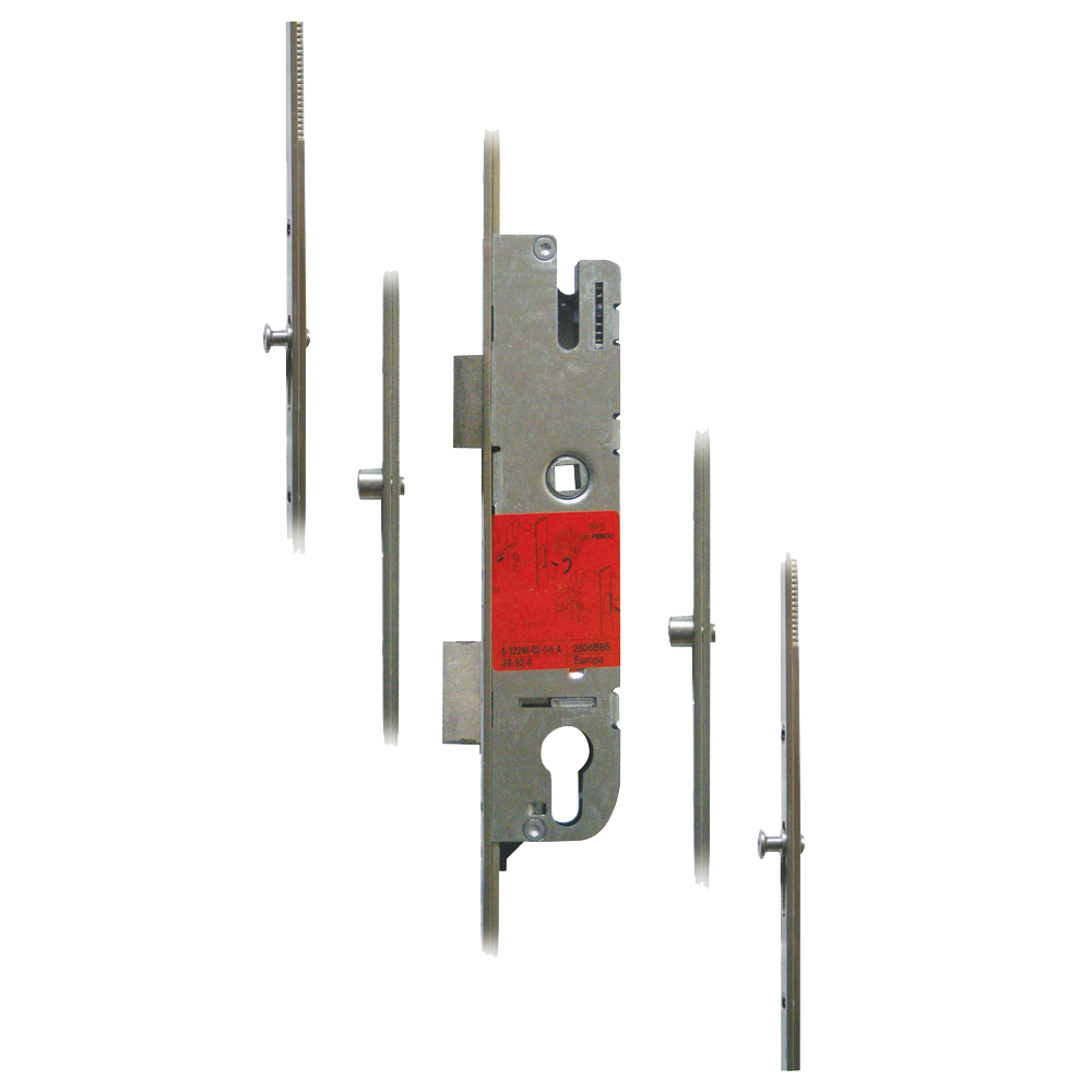 GU Secury Europa Lever Operated Latch & Deadbolt - 2 Roller & 2 Mushrooms