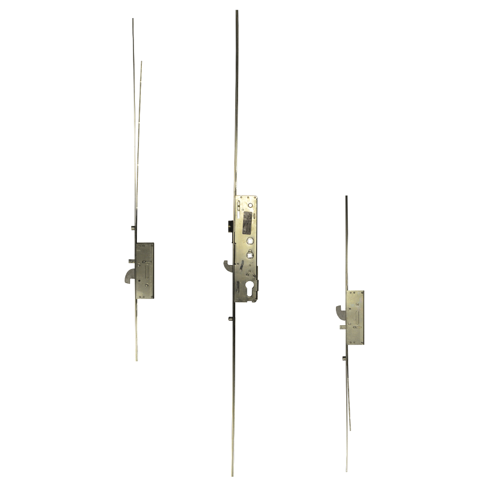 KENRICK Excalibur Lever Operated Latch & Hook Twin Spindle - 2 Hook & 3 Roller