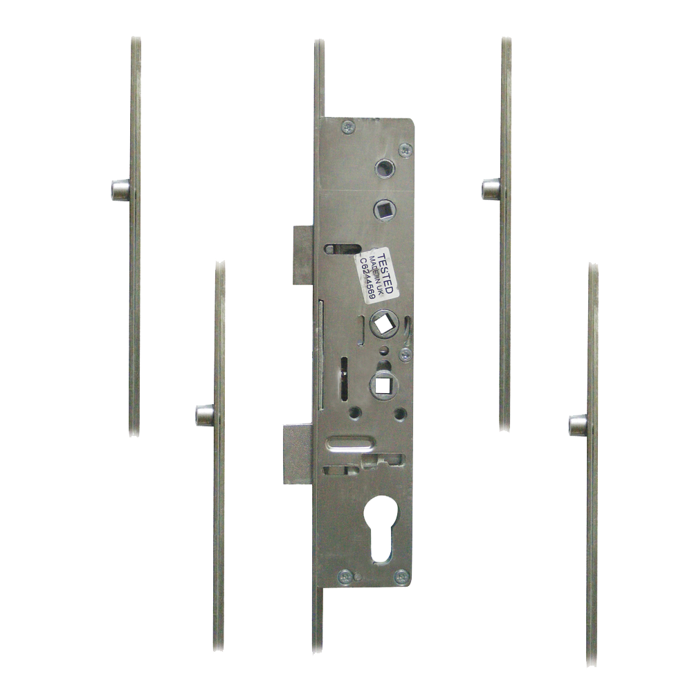 MILA Master Lever Operated Latch & Deadbolt Twin Spindle - 4 Roller