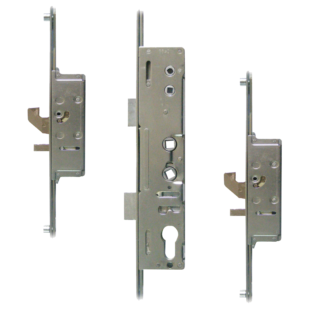 MILA Master Lever Operated Latch & Deadbolt Twin Spindle - 2 Hook & 4 Roller