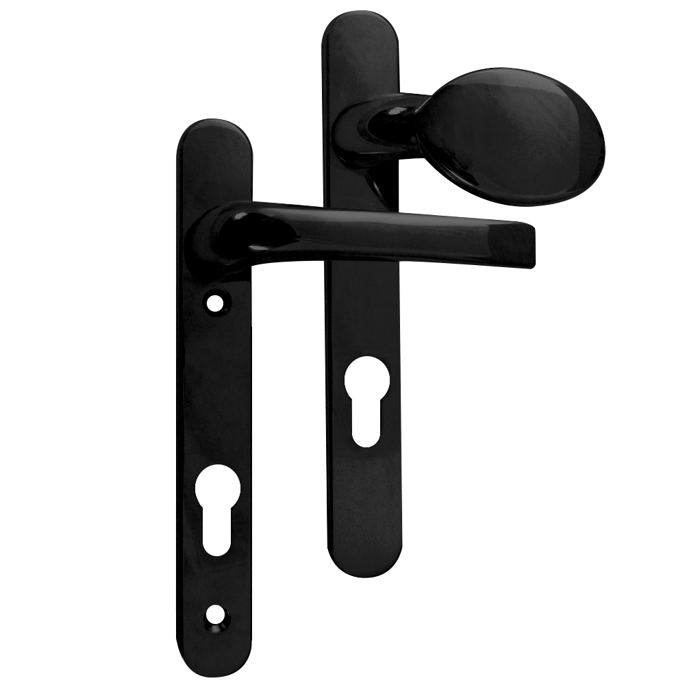 ASEC 92 Lever/Pad UPVC Furniture - 220mm Backplate