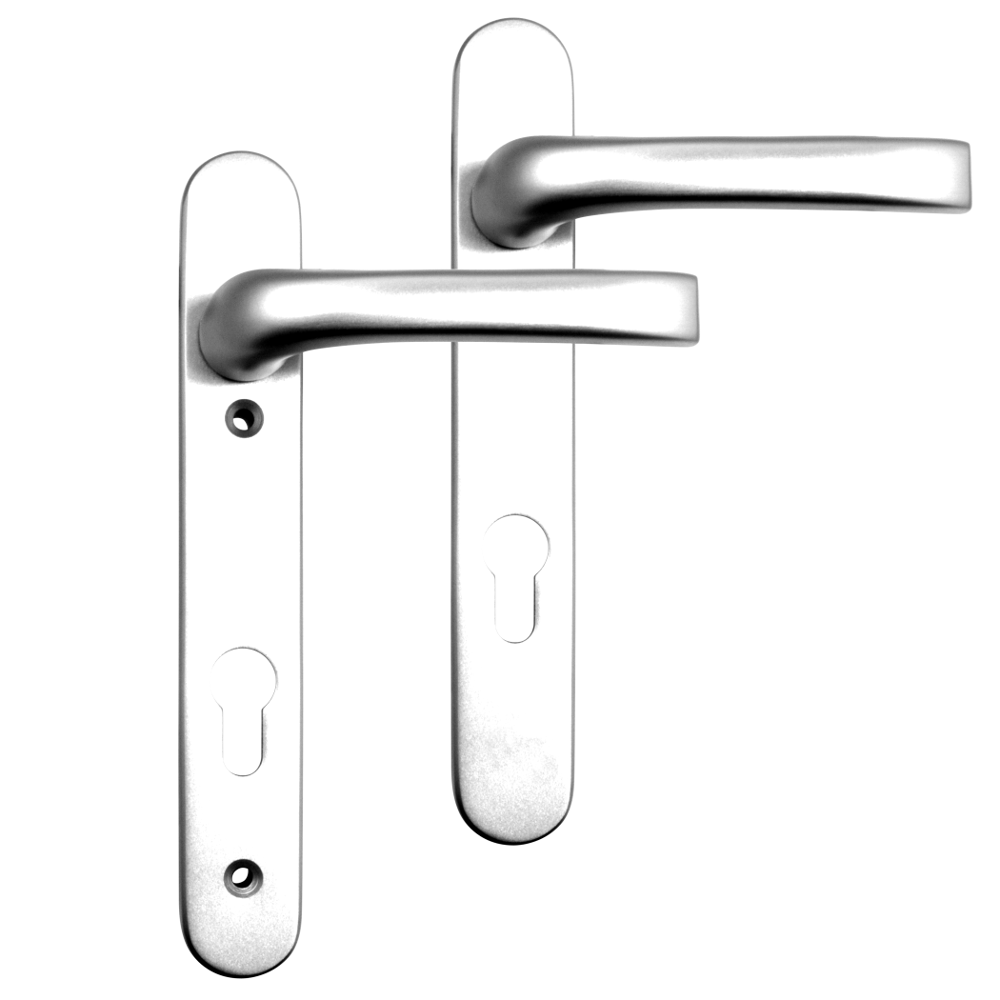 MILA Prolinea 92 Lever/Lever UPVC Furniture - 220mm Backplate
