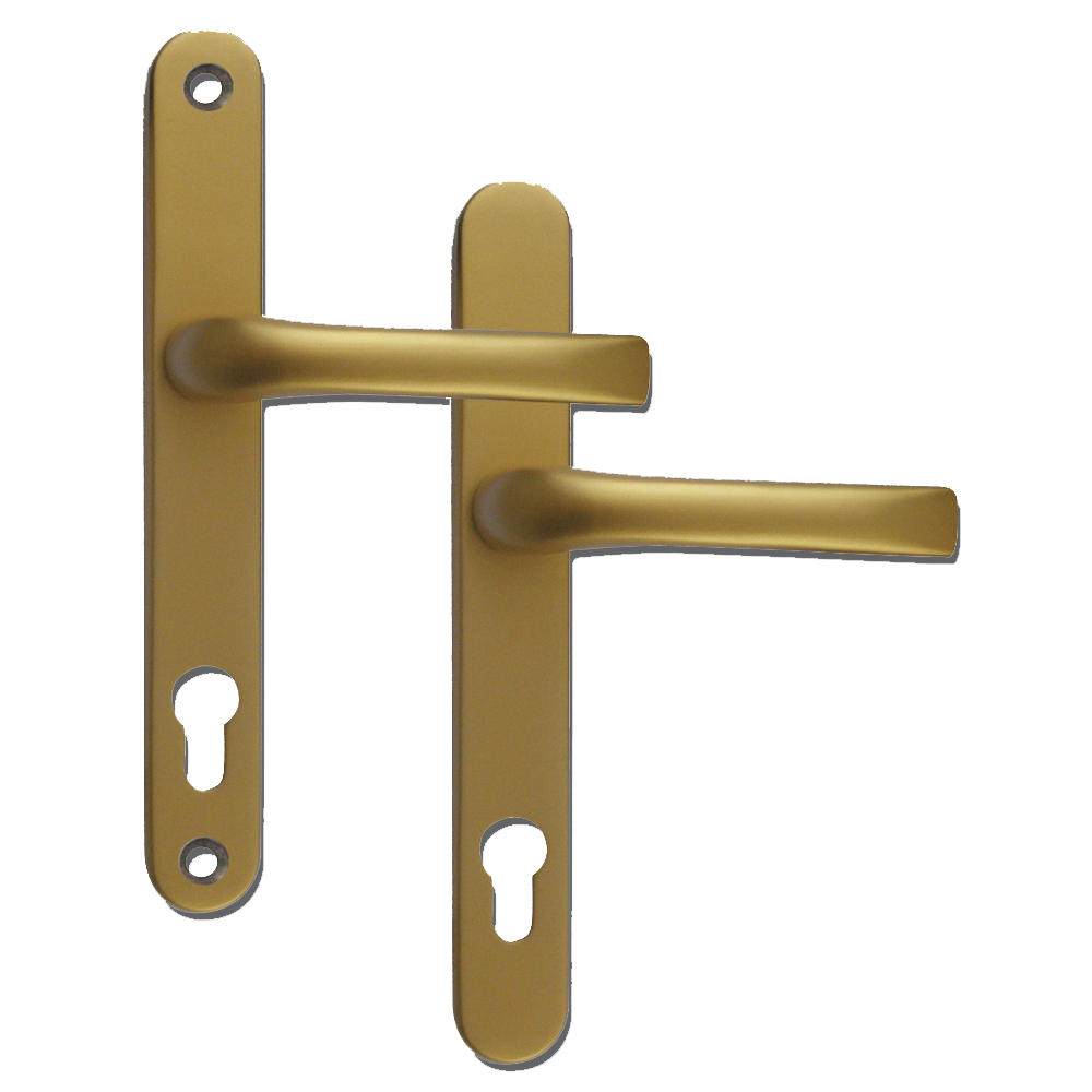 MILA Prolinea 92 Lever/Lever UPVC Furniture - 240mm Backplate
