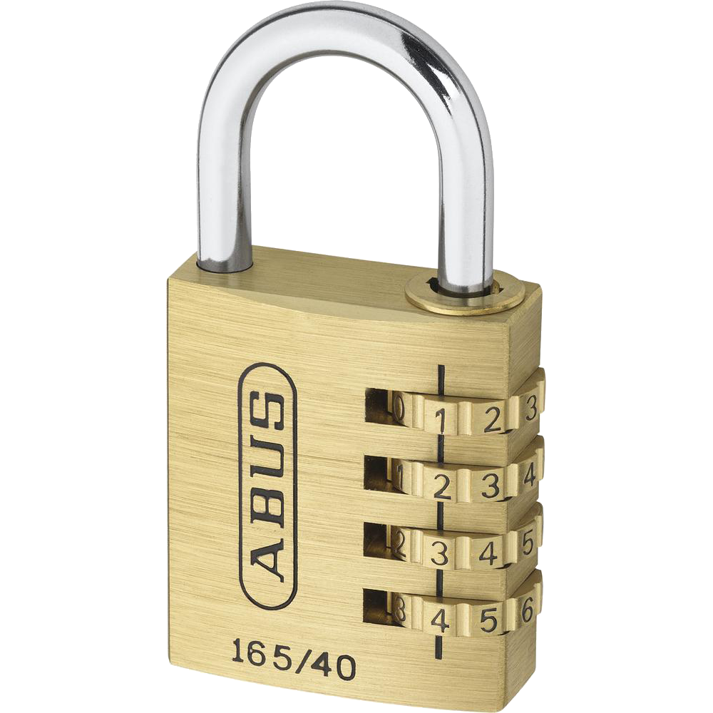 ABUS 165 Series Brass Combination Open Shackle Padlock
