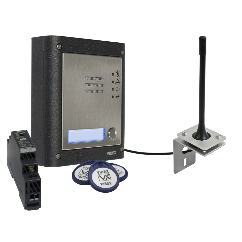 VIDEX 4K1S/GSM 1 Way Surface Mounted Audio GSM Kit