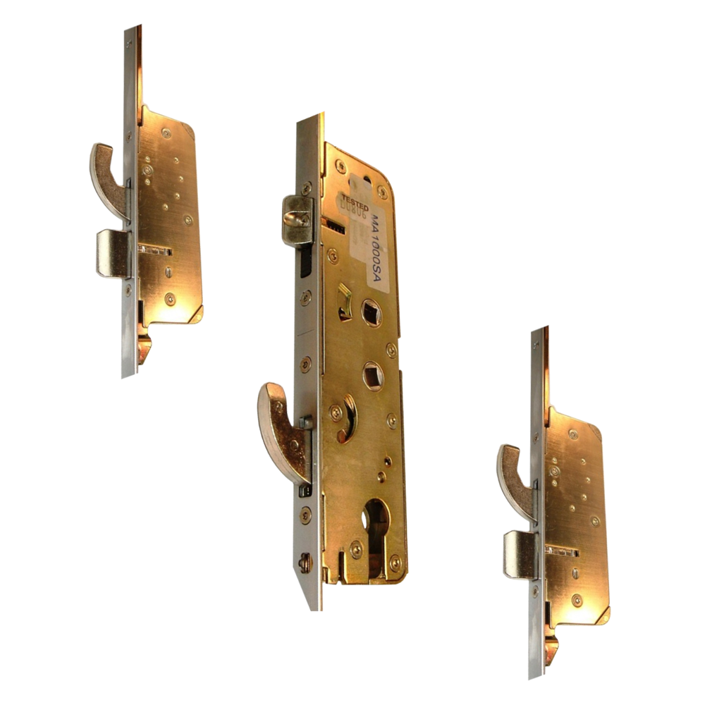 MILLENCO Mantis 2 Lever Operated Latch & Hookbolt 95/65 Twin Spindle - 2 Hook, 2 Bolt & 2 Roller