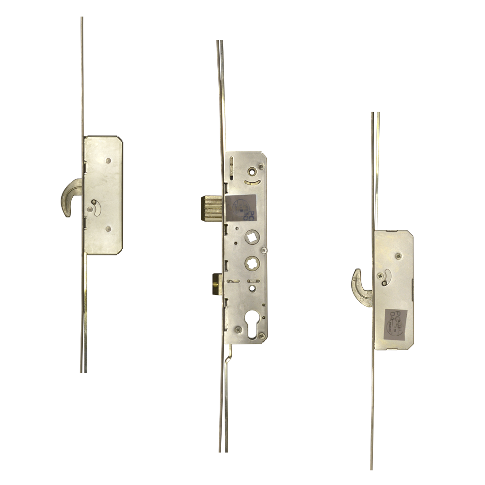 AVANTIS Lever Operated Twin Spindle Latch & Deadbolt - 2 Hook Large