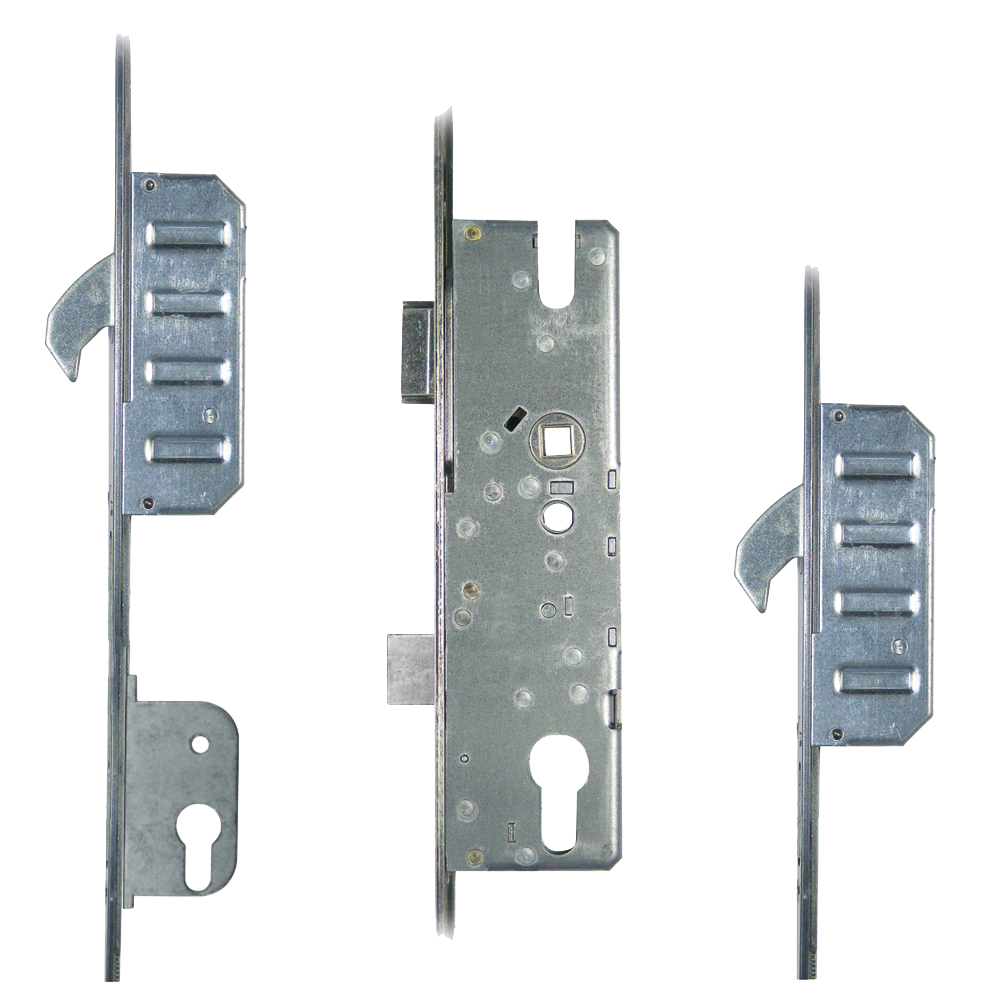 WINKHAUS Cobra Lever Operated Latch & Deadbolt Split Spindle & Lockout, 20mm Radius - 2 Hook