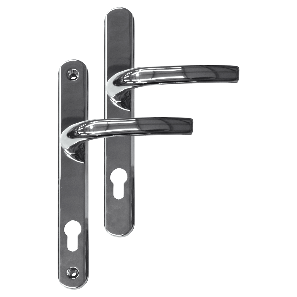 Greenteq Alpha 92 Lever/Lever UPVC Furniture - 250mm Backplate