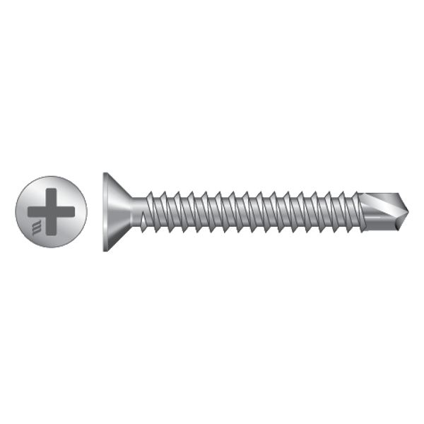 RAPIERSTAR Self Drill Screws For Reinforced UPVC - Countersunk