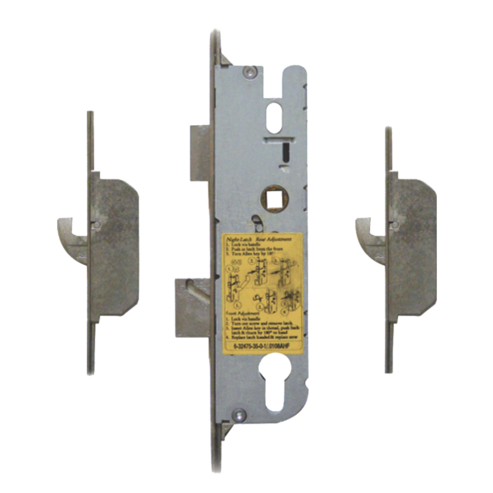 GU Lever Operated Latch & Deadbolt Split Spindle - 2 Hook