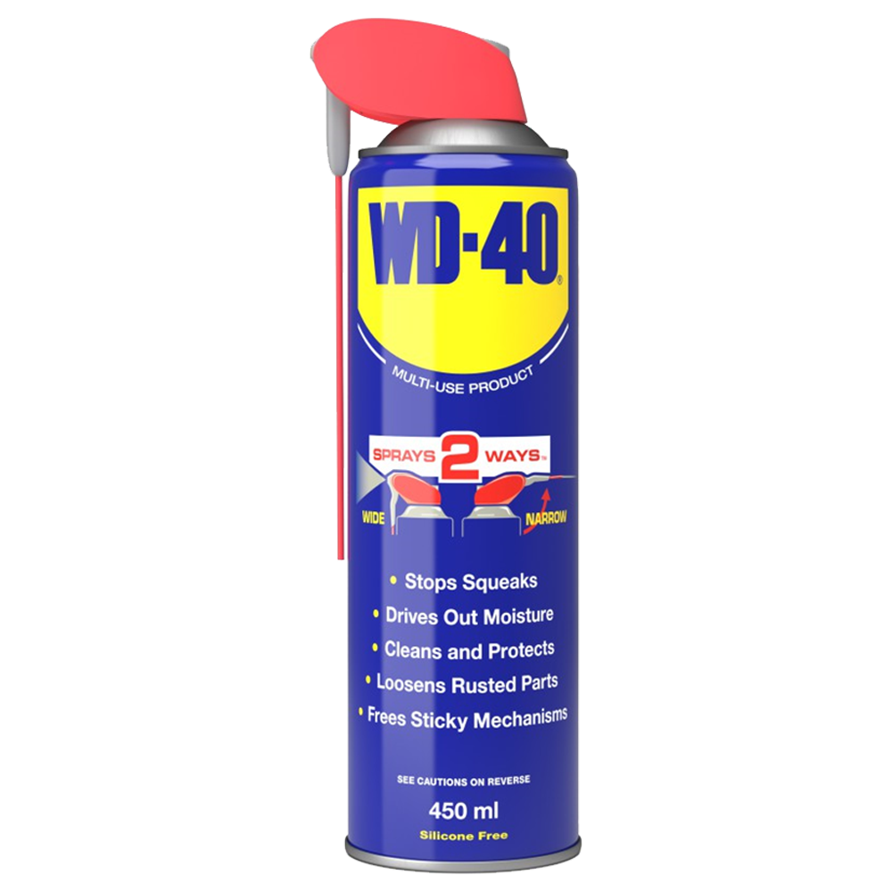 WD-40 Lubricant Spray with Smart Straw 450ml