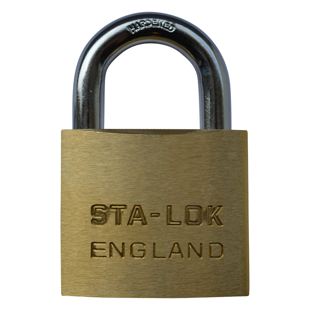 B&G STA-LOCK C Series Brass Open Shackle Padlock - Steel Shackle