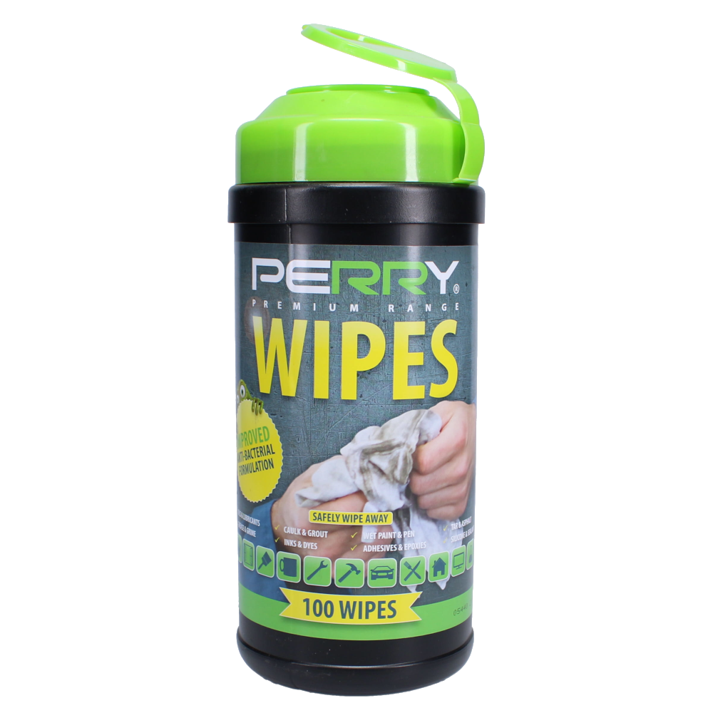 A PERRY Premium Anti Bacterial Wipes (Tub of 100)