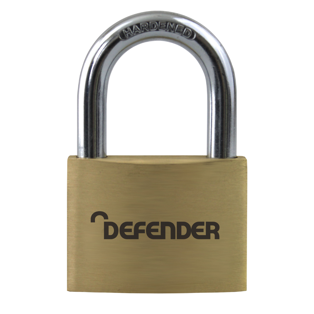 DEFENDER Brass Open Shackle Padlock