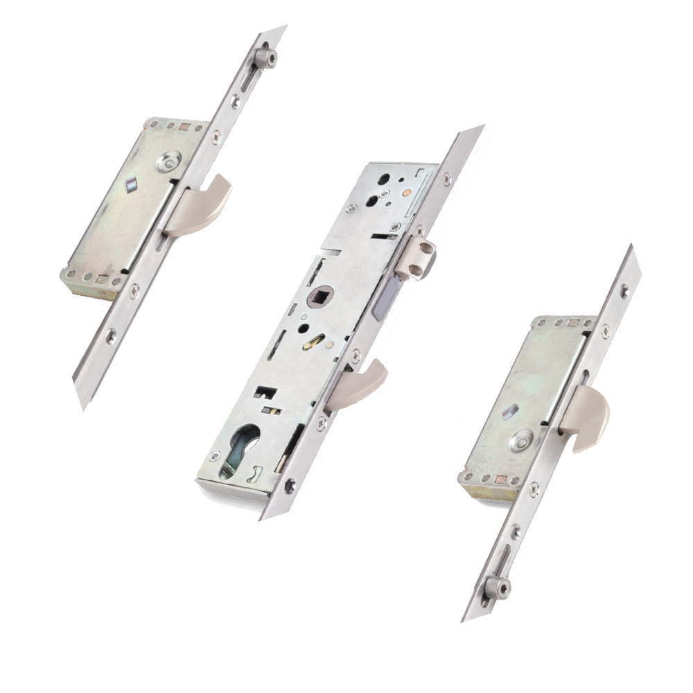 ERA 6635 85BB Lever Operated Latch & Hook Split Spindle 16mm - 2 Hook & 2 Roller