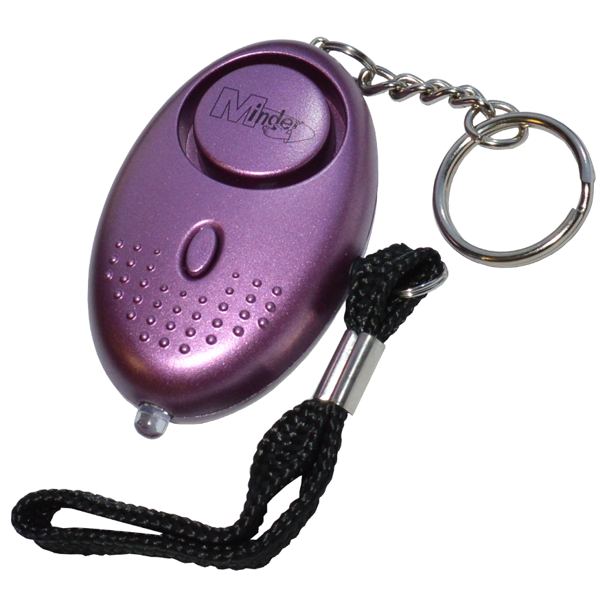 MINDER Mini Keyring Torch Personal Alarm