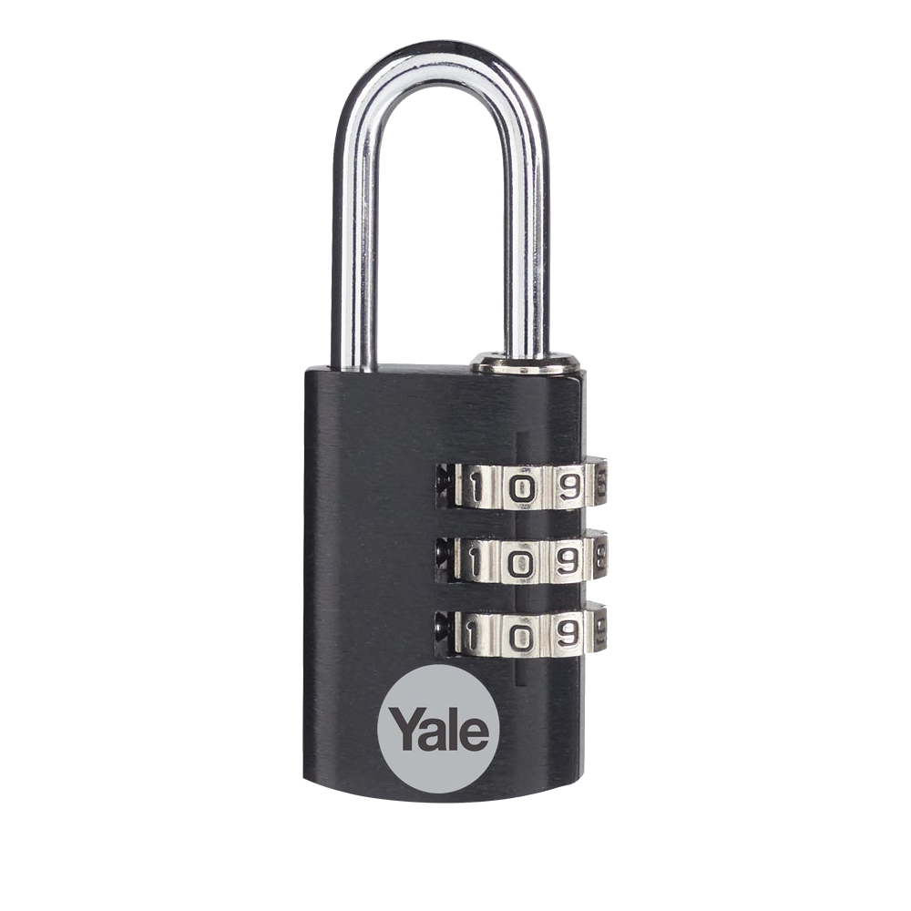 YALE YE3CB Aluminium Open Shackle Combination Padlock