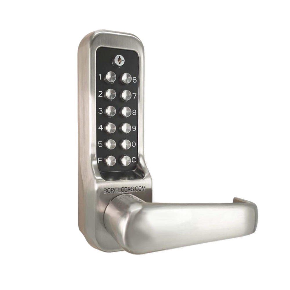 BORG BL7000 SS ECP Heavy Duty Easicode Pro Digital Lock With Lever Handle And No Latch
