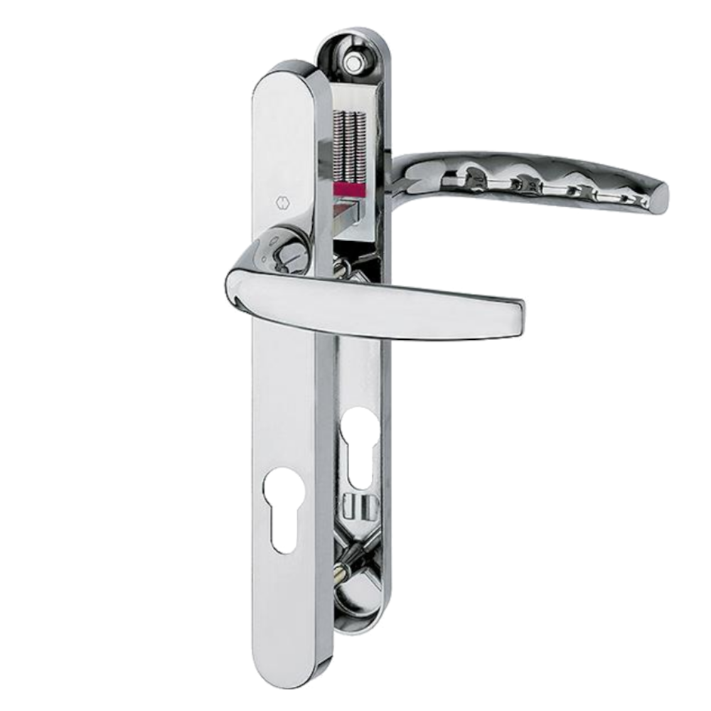 HOPPE Atlanta 92mm Lever/Lever Narrow Backplate Door Handle M1530M/3829N
