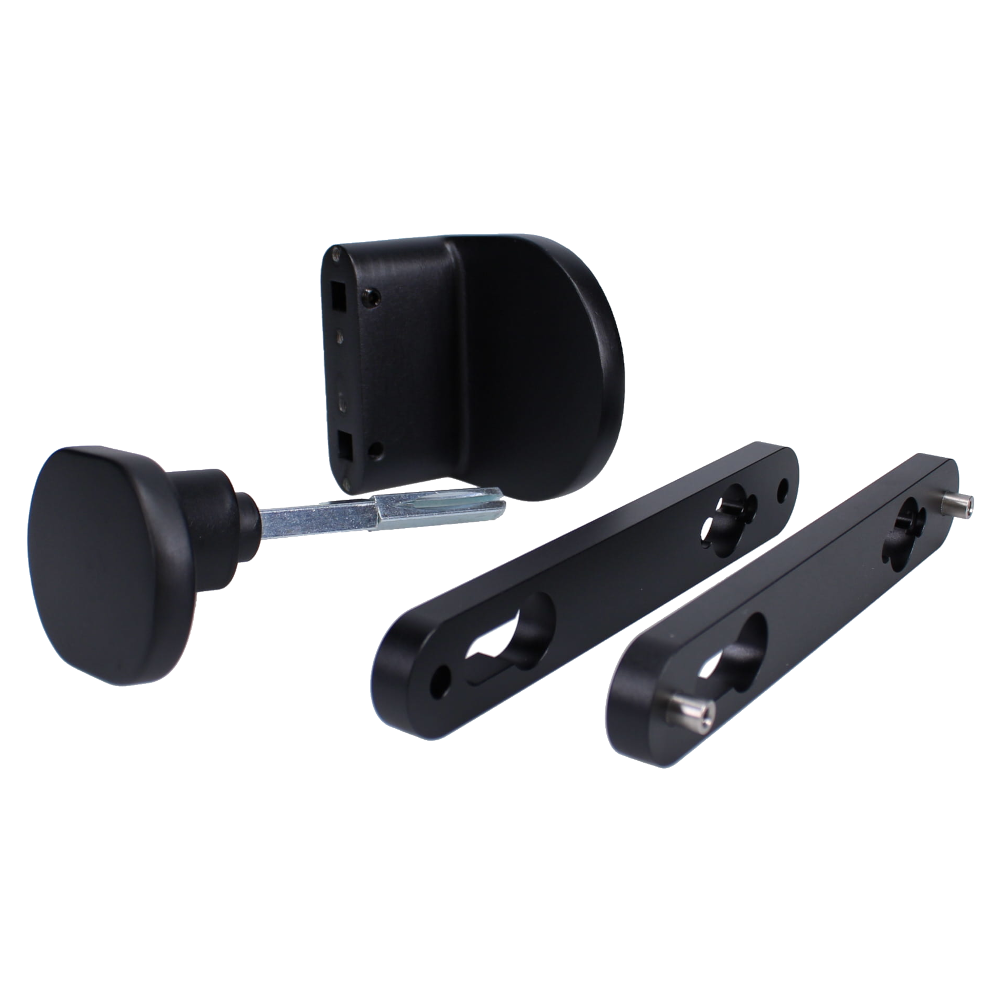 LOCINOX 3006HOLD-PAD Gate Handle Set With Fixed And Rotating Action