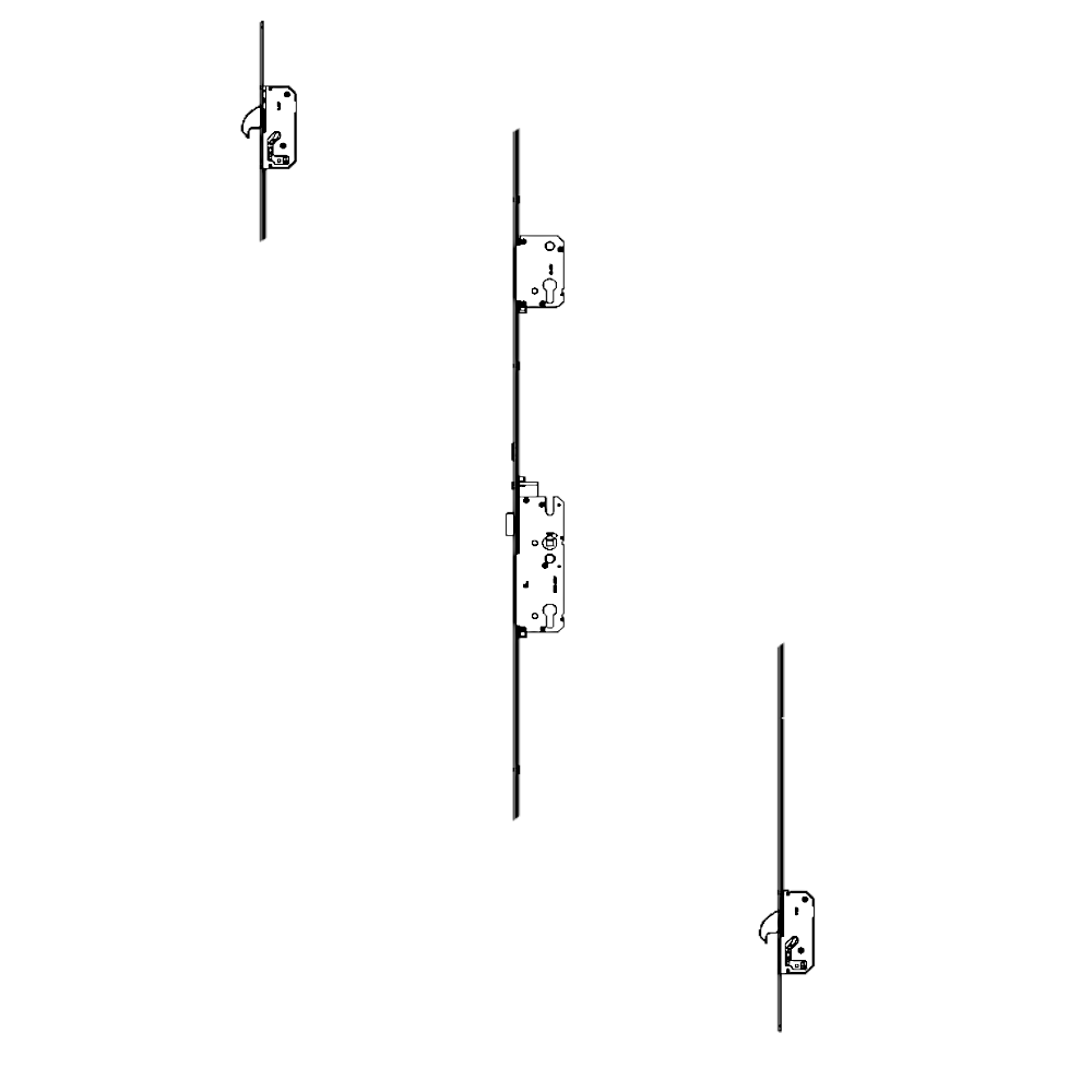 WINKHAUS AV4-F Heritage 2070 Auto Locking Latch 2 Hooks 20mm Radius 1770mm Length